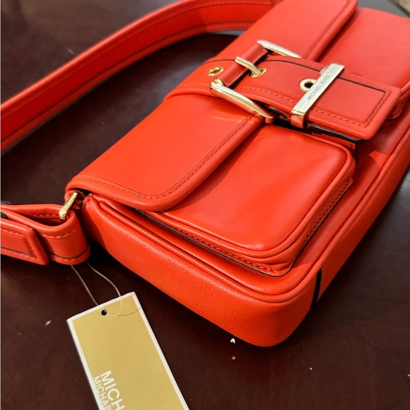 Michael Kors Orange Leather Shoulder Bag - Picture 8 of 9